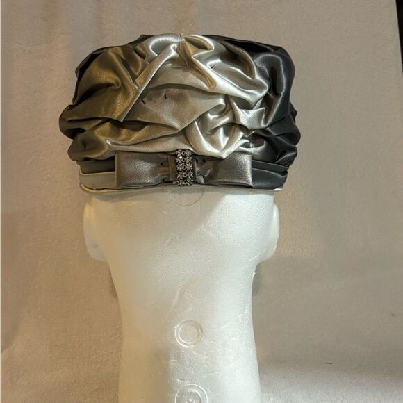 Silver Structured Hat Accessories - Picture 3 of 3